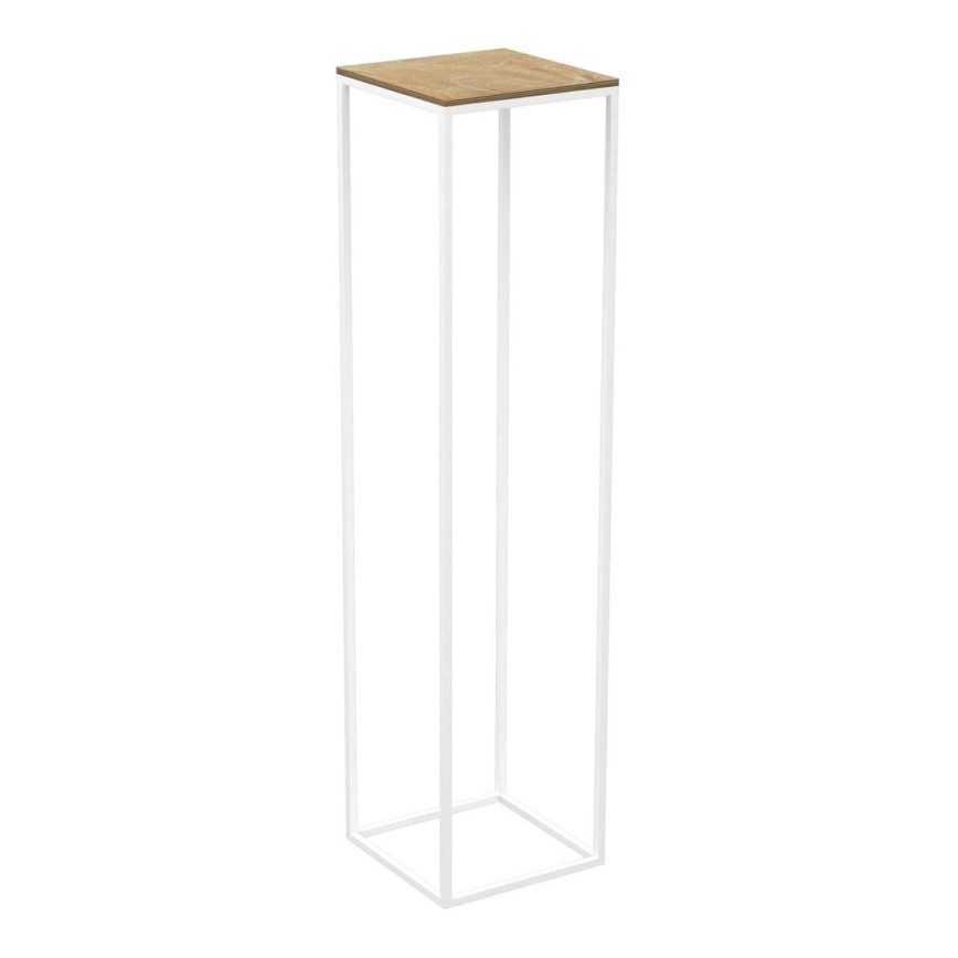 Virágállvány 100x24 cm fehér