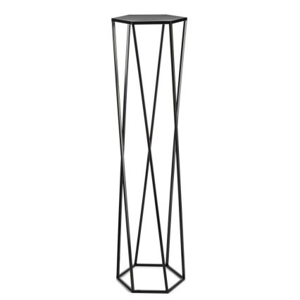 Virágállvány 100x24 cm fekete