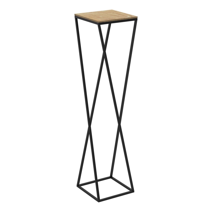 Virágállvány 100x24 cm fekete