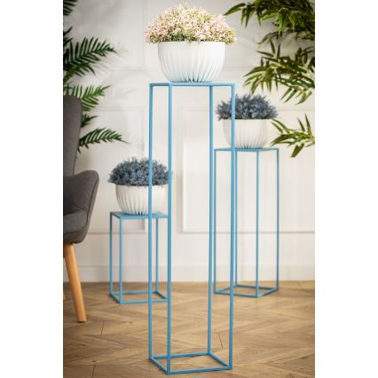 Virágállvány 100x24 cm kék