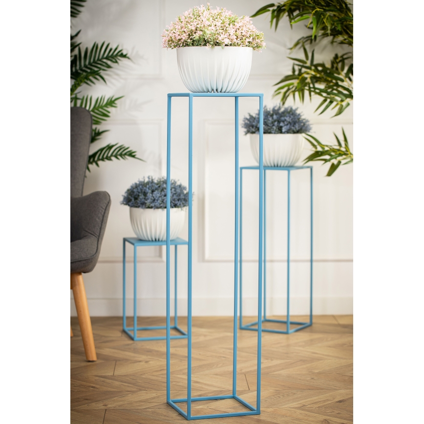 Virágállvány 100x24 cm kék