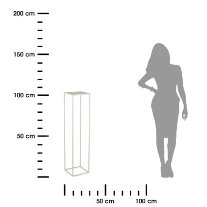 Virágállvány 100x24 cm krémes