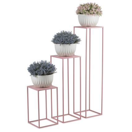 Virágállvány 100x24 cm rózsaszín