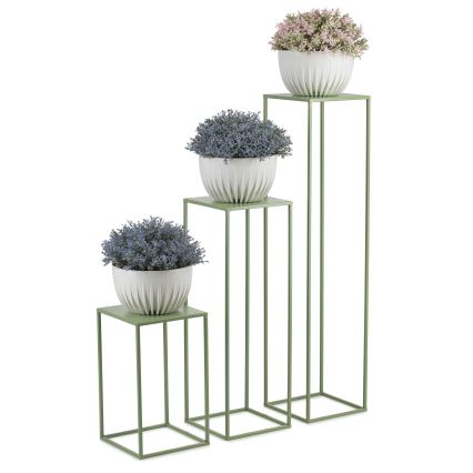 Virágállvány 100x24 cm sötétzöld