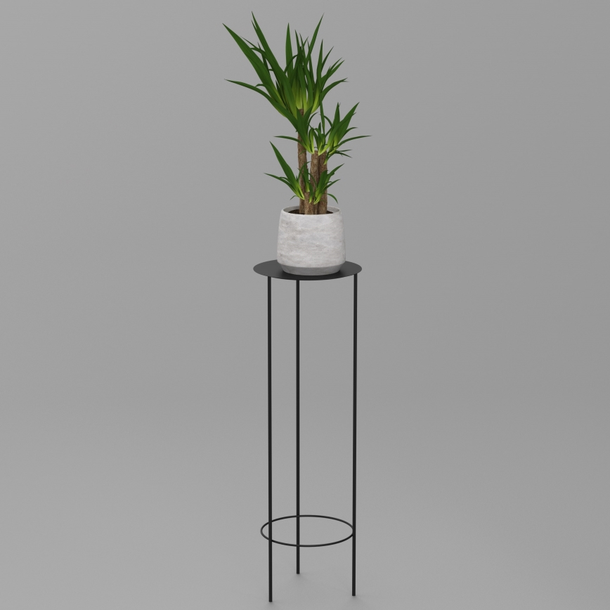 Virágállvány 100x32 cm fekete