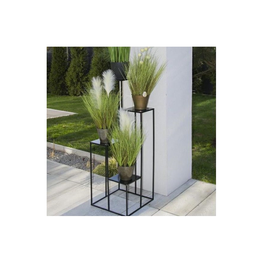 Virágállvány 100x40 cm fekete