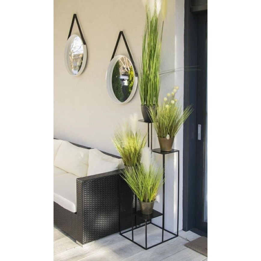 Virágállvány 100x40 cm fekete