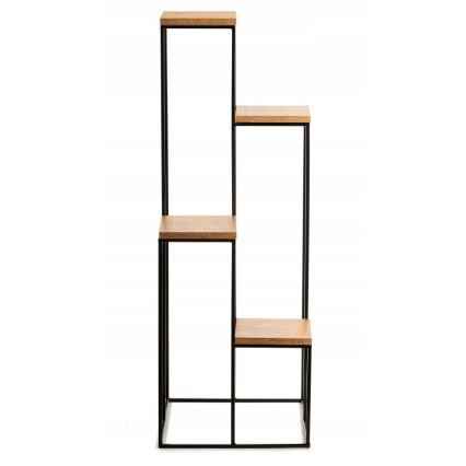 Virágállvány 110x40 cm fekete/barna