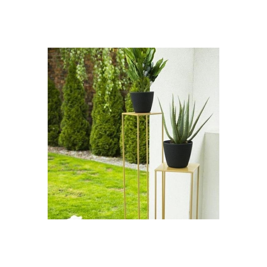 Virágállvány 130x24 cm arany színben