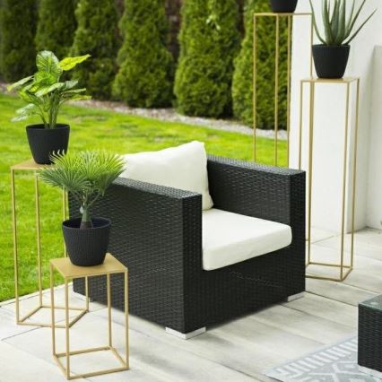 Virágállvány 130x24 cm arany színben