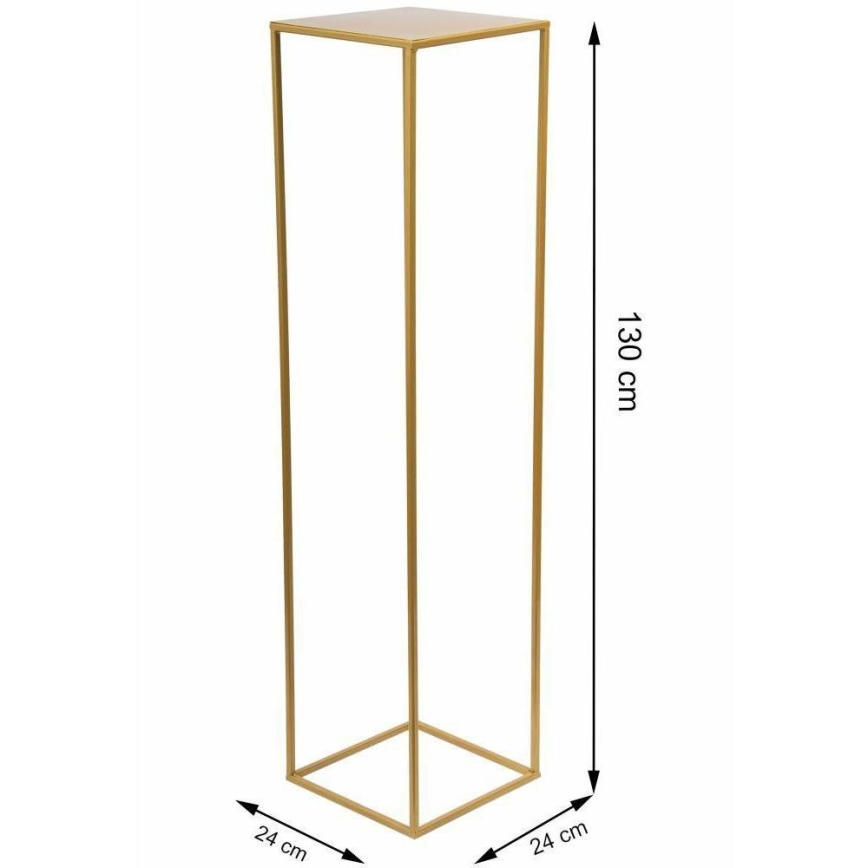 Virágállvány 130x24 cm arany színben