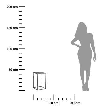 Virágállvány 40x24 cm antracit