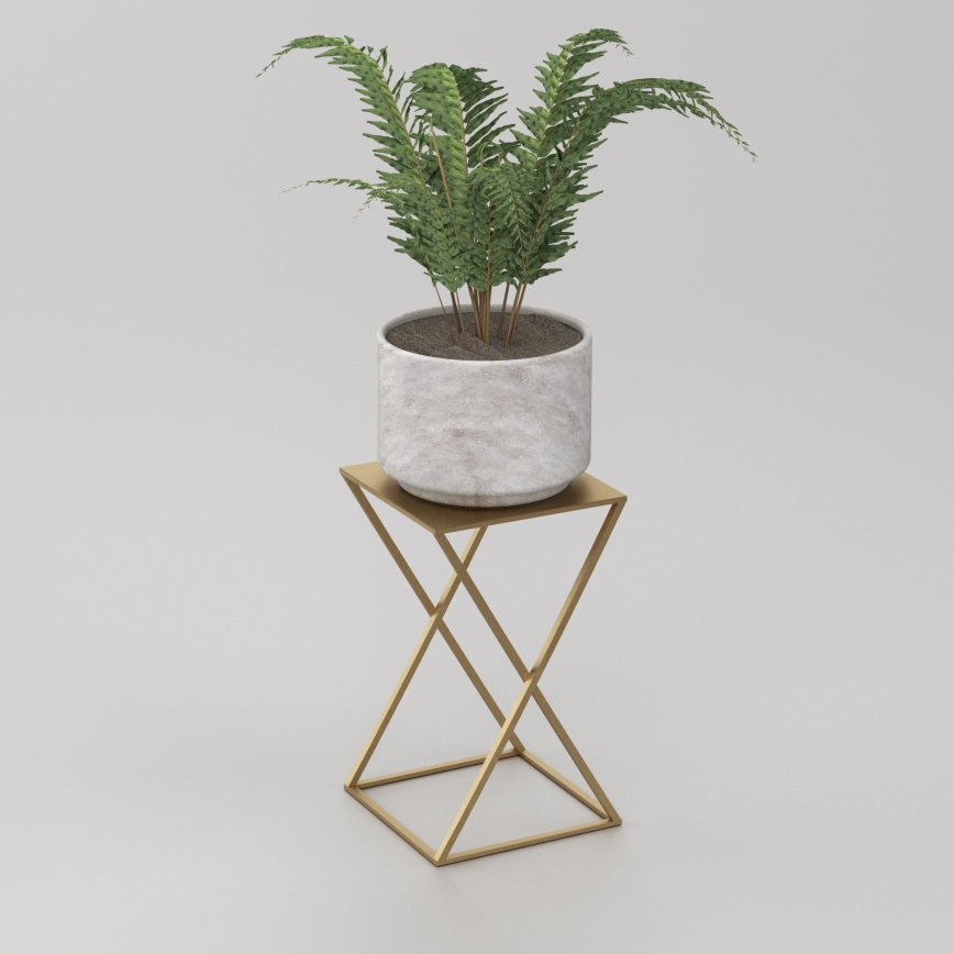 Virágállvány 40x24 cm arany