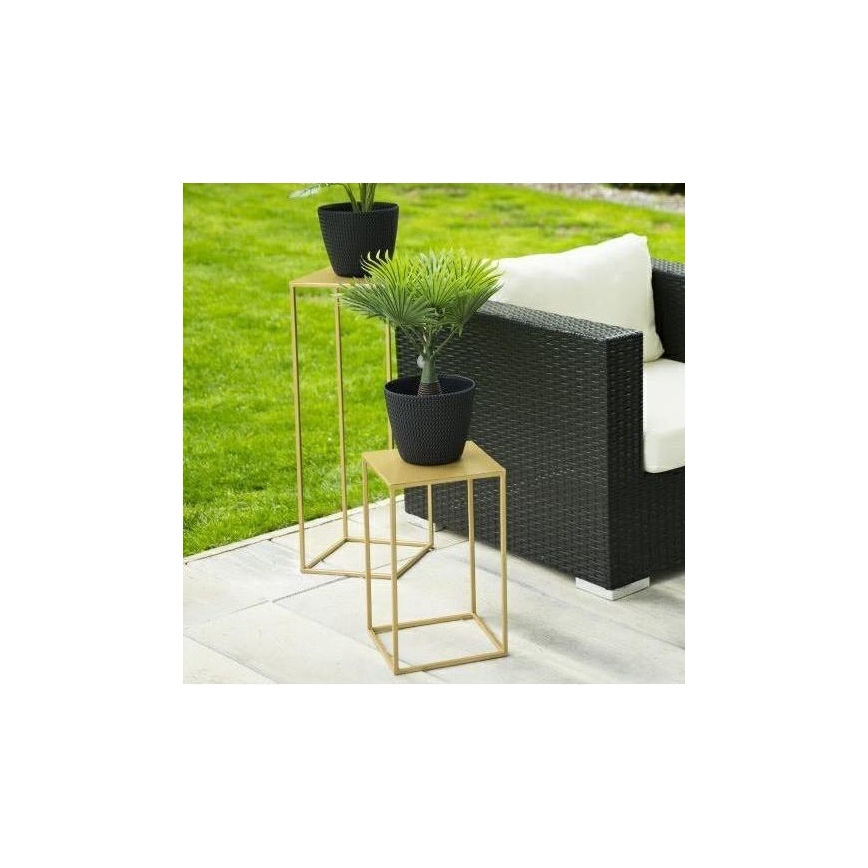 Virágállvány 40x24 cm arany színben