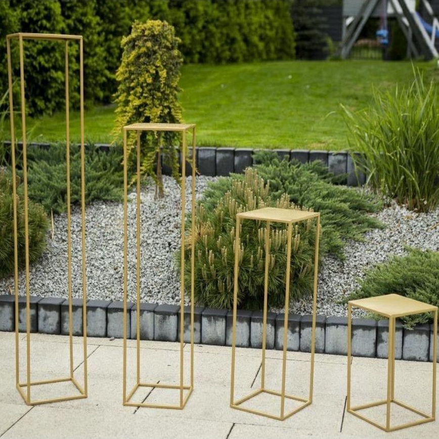 Virágállvány 40x24 cm arany színben