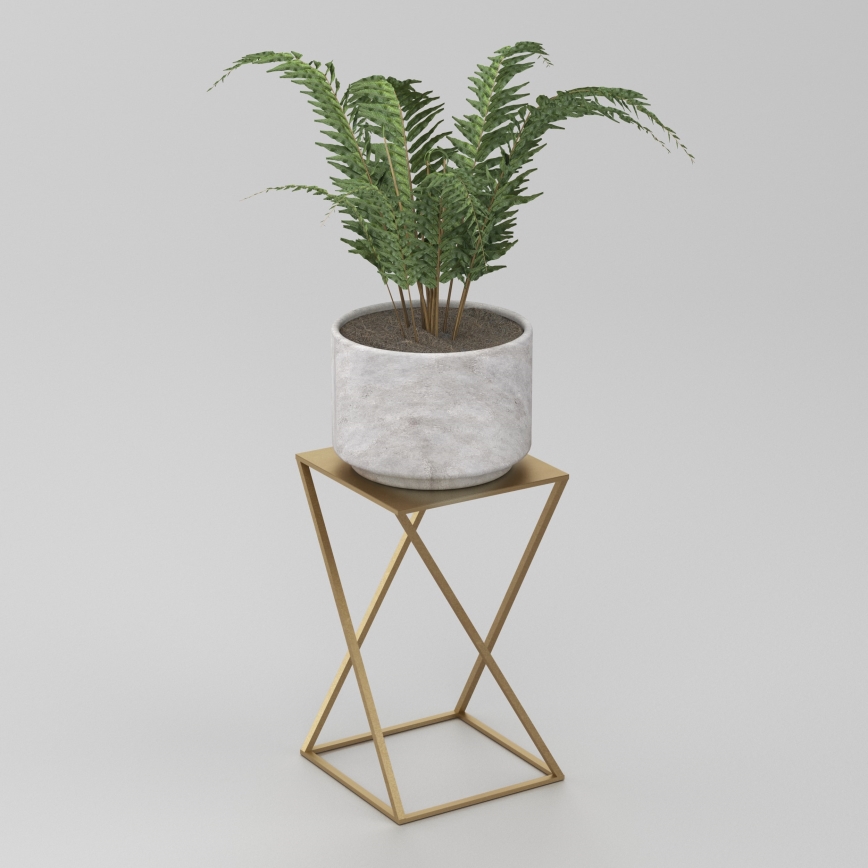 Virágállvány 40x24 cm arany színben