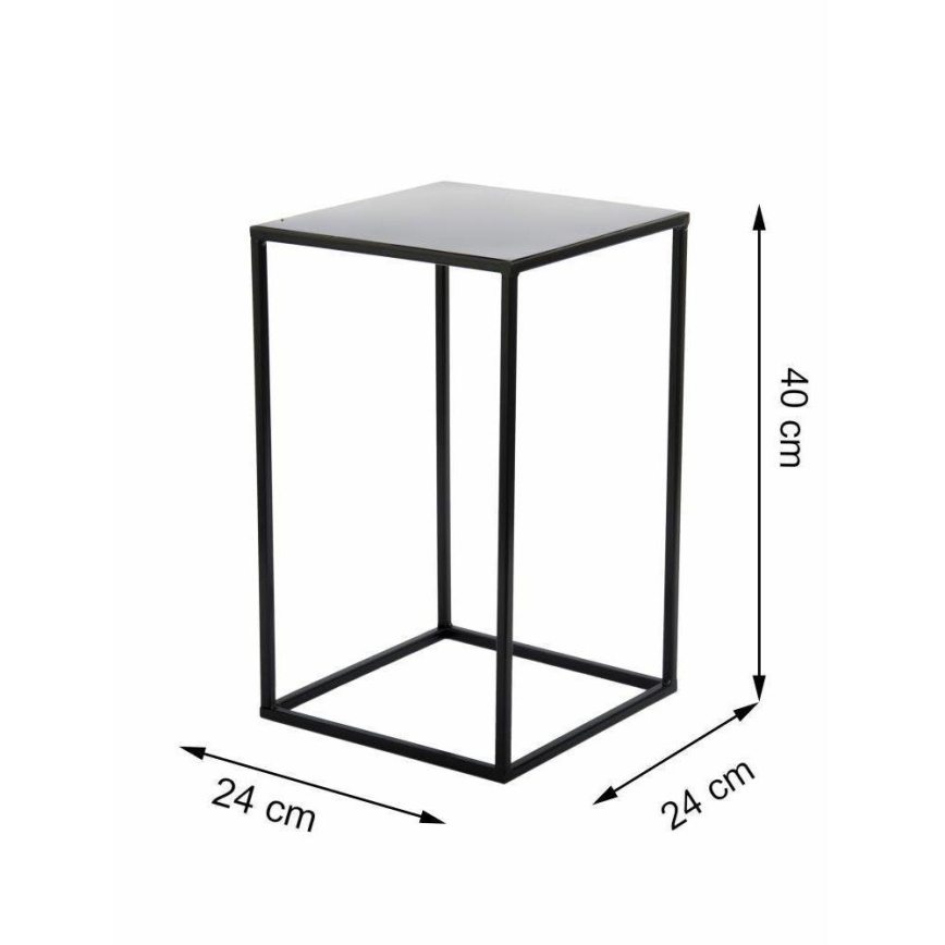 Virágállvány 40x24 cm fekete