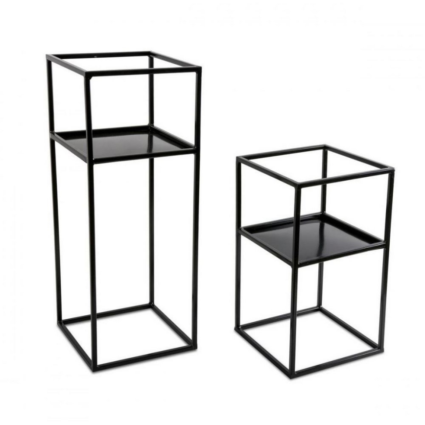 Virágállvány 40x24 fekete