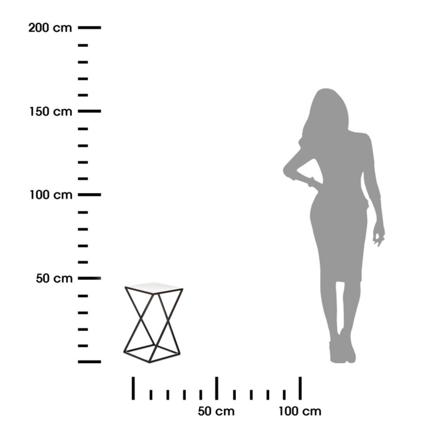 Virágállvány 40x24 cm fekete