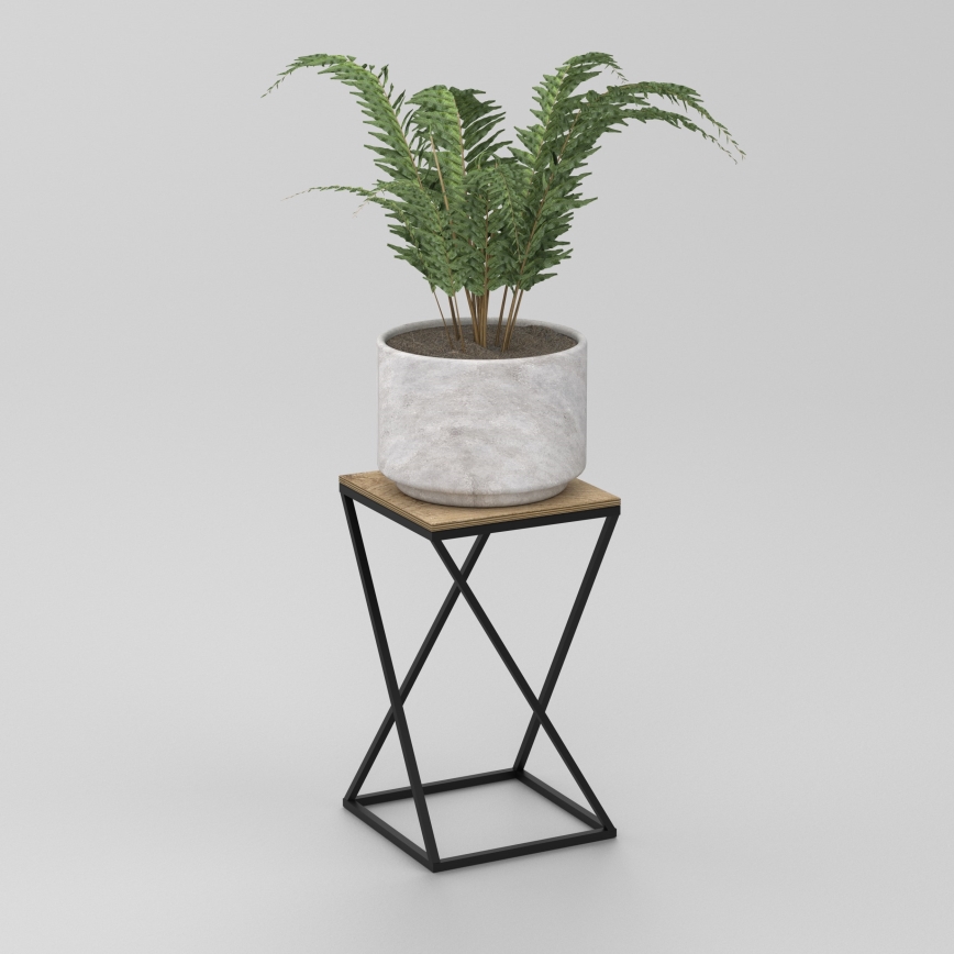 Virágállvány 40x24 cm fekete