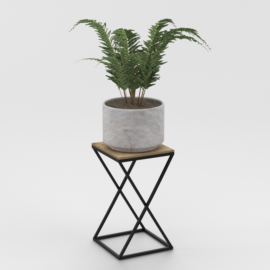 Virágállvány 40x24 cm fekete