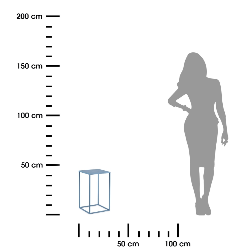 Virágállvány 40x24 cm kék