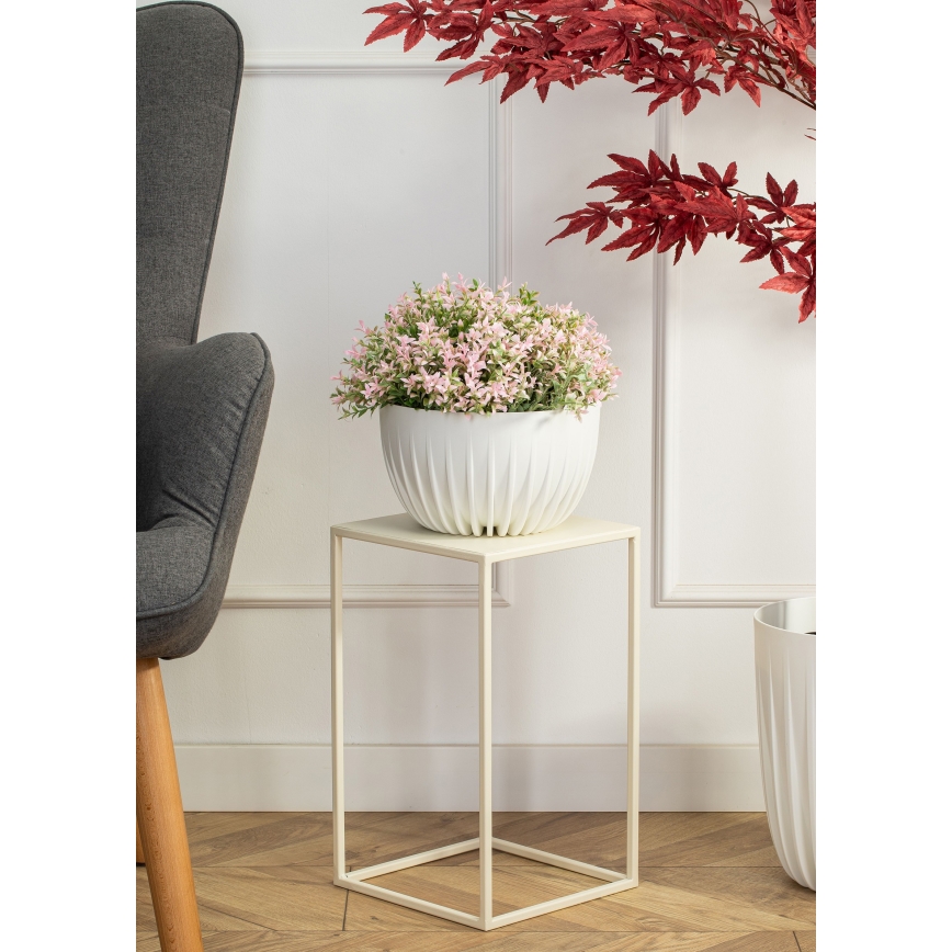 Virágállvány 40x24 cm krémes