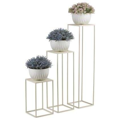 Virágállvány 40x24 cm krémes