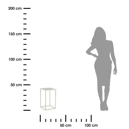 Virágállvány 40x24 cm krémes