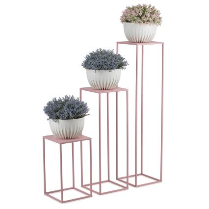 Virágállvány 40x24 cm rózsaszín