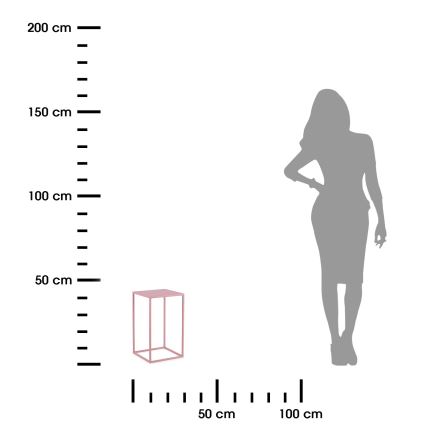 Virágállvány 40x24 cm rózsaszín