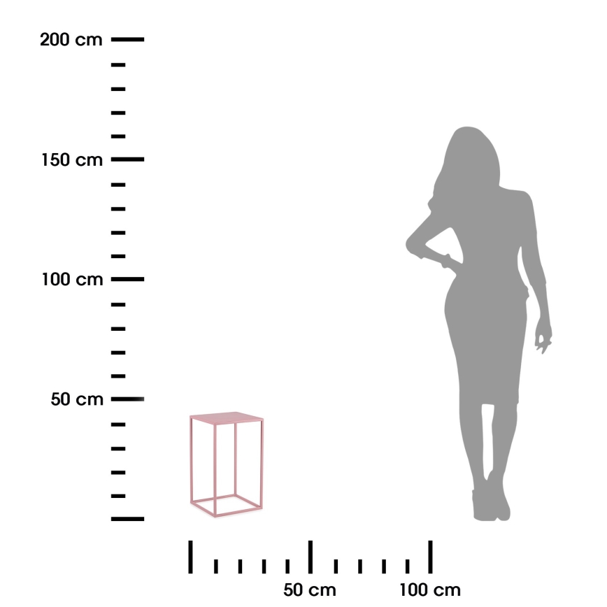 Virágállvány 40x24 cm rózsaszín