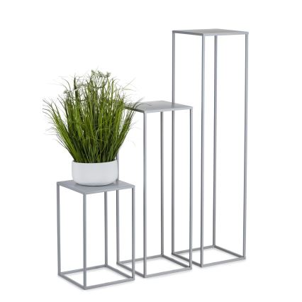 Virágállvány 40x24 cm szürke