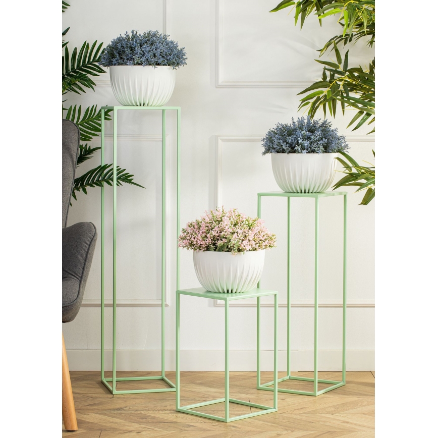 Virágállvány 40x24 cm világoszöld