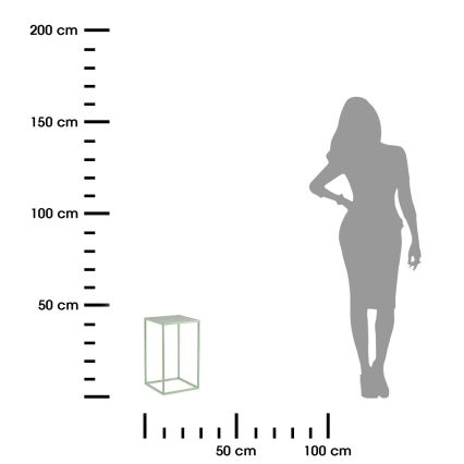 Virágállvány 40x24 cm világoszöld