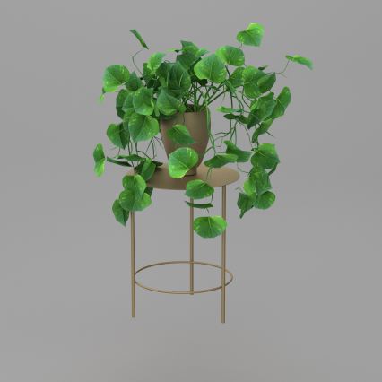 Virágállvány 40x32 cm arany színben