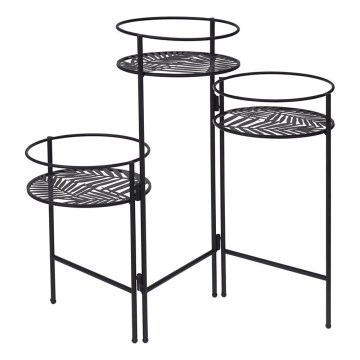 Virágállvány 49,5x64 cm fekete