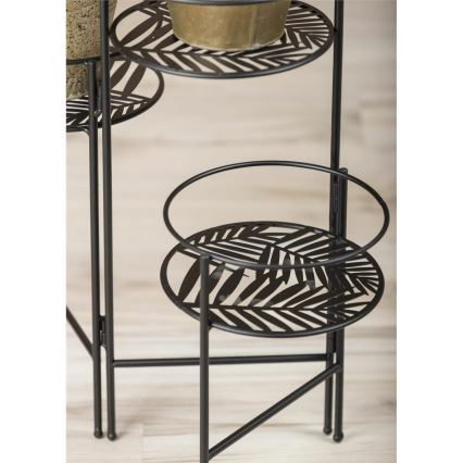 Virágállvány 49,5x64 cm fekete