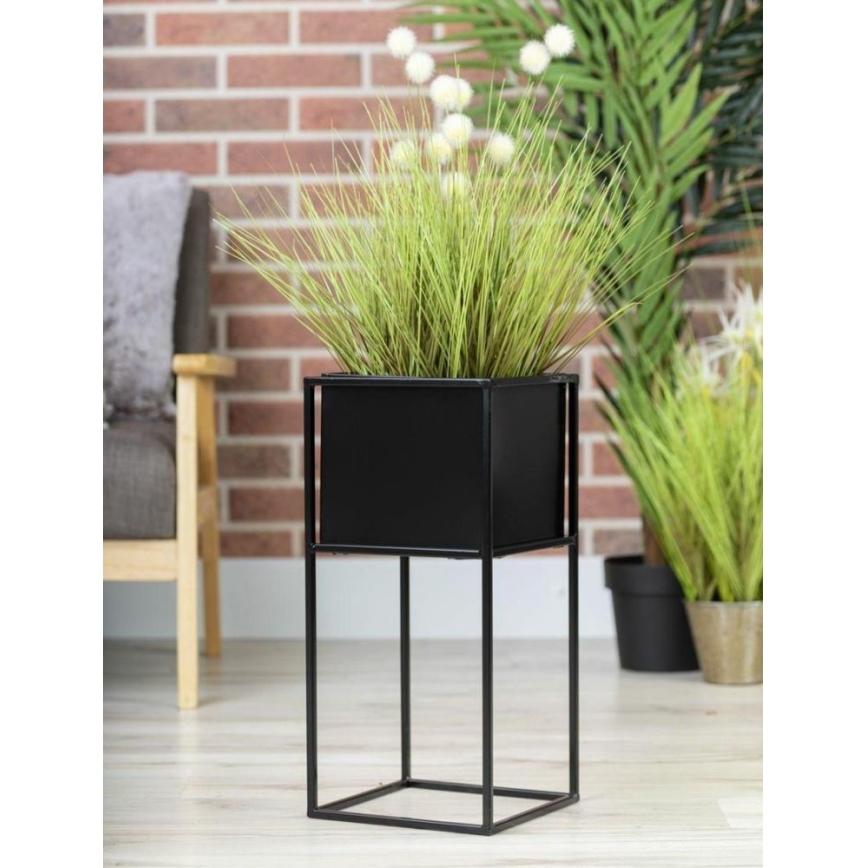 Virágállvány 50x24 cm fekete