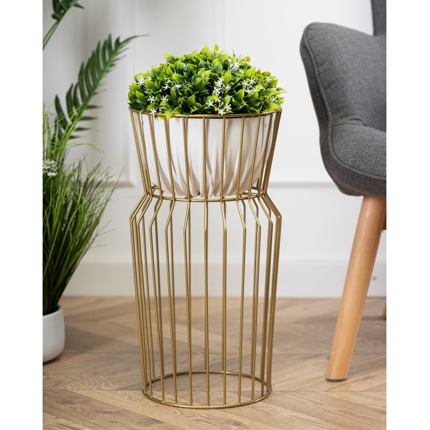 Virágállvány 50x26 cm arany