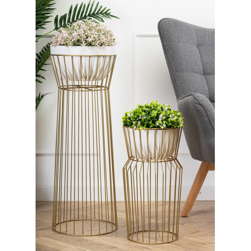 Virágállvány 50x26 cm arany