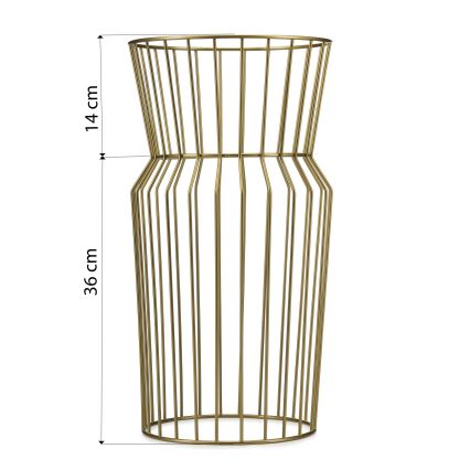 Virágállvány 50x26 cm arany