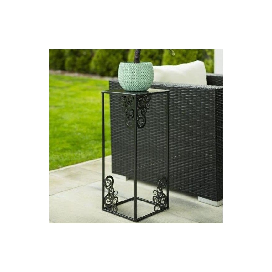 Virágállvány 60x24 cm fekete