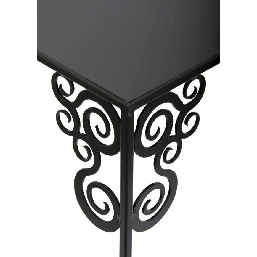 Virágállvány 60x24 cm fekete