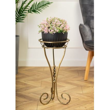 Virágállvány 60x28 cm arany