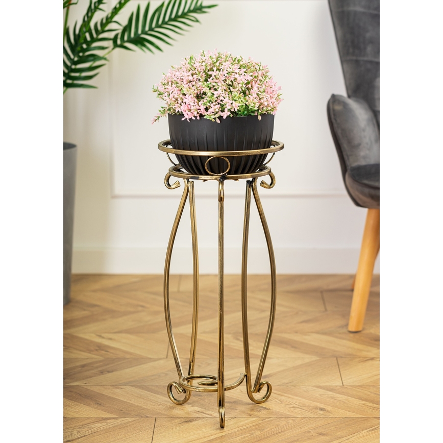 Virágállvány 62x28 cm arany