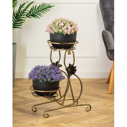 Virágállvány 64x54 cm arany