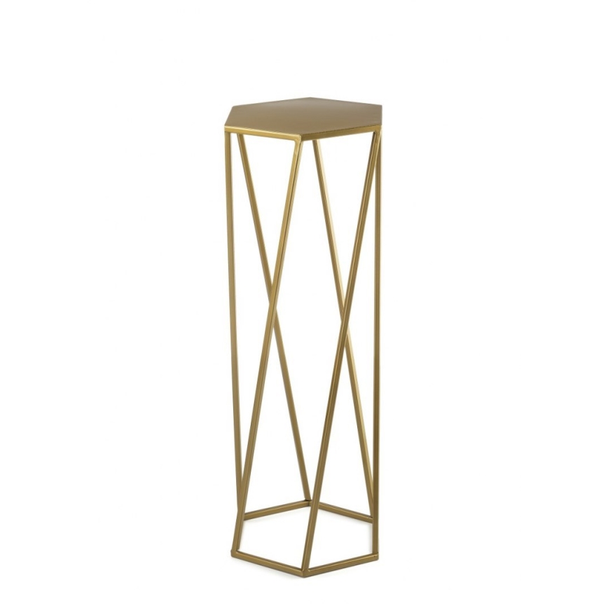 Virágállvány 70x24 cm arany színben