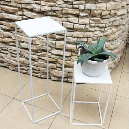 Virágállvány 70x24 cm fehér