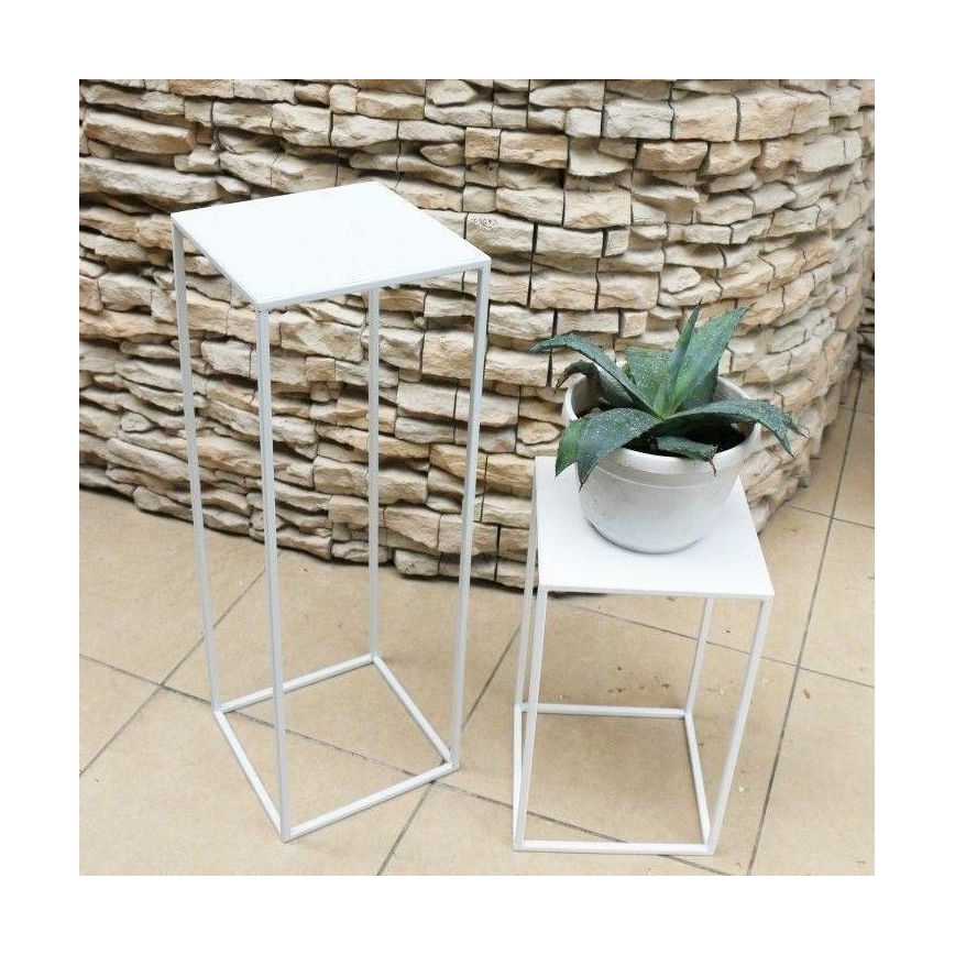 Virágállvány 70x24 cm fehér